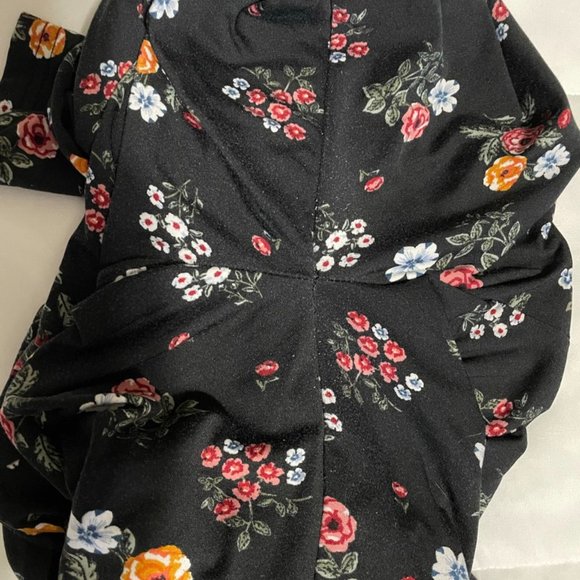 🧡 Derek Heart Leggings Black Floral High Rise L - Picture 4 of 4